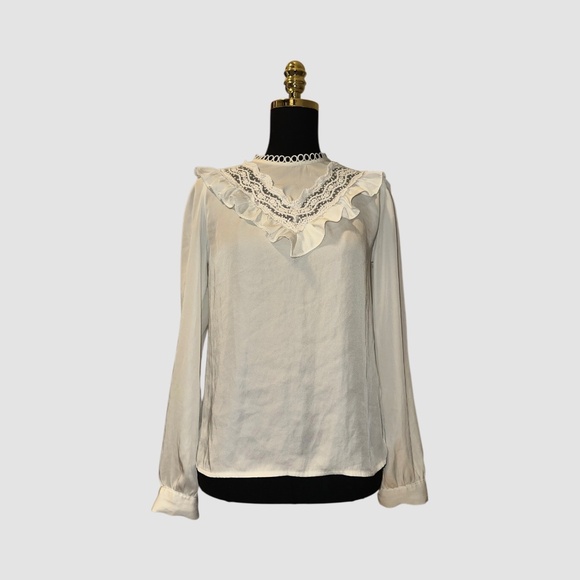 Ivory Lace Blouse - Picture 1 of 4